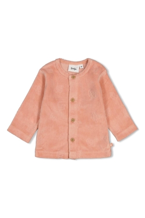 Feetje Vest velours AO - Fall in Love Roze