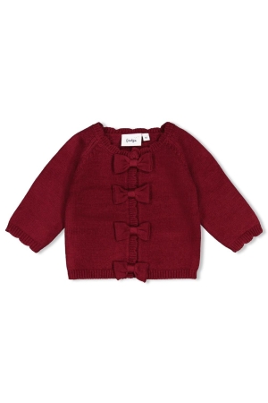 Feetje Vestje gebreid - My Little Love Bordeaux