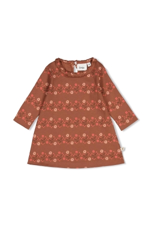 Feetje Jurk rib AOP - Forest Garden Bruin