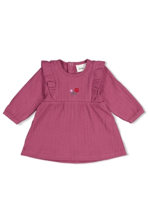 Feetje Jurk rib - Afternoon Tea Berry