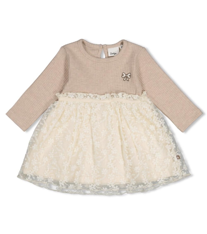 Feetje jurken Taupe melange 51400597