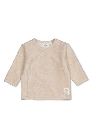 Feetje Overslagshirt velours rib - The Cuddle Company Taupe melange