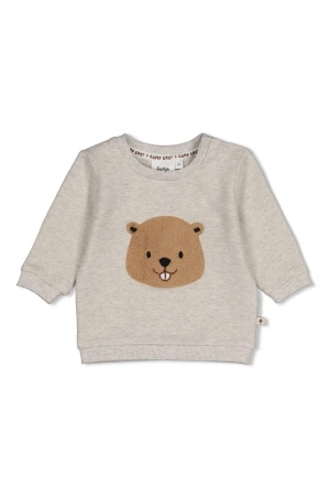 Feetje Sweater - Tiny Timber Tales Grijs melange