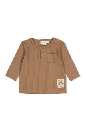 Feetje Longsleeve rib - Tiny Timber Tales Camel