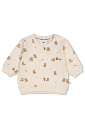 Feetje Sweater AOP - Tiny Timber Tales Offwhite
