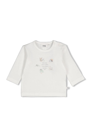 Feetje Longsleeve - Penguin Cuddles Offwhite