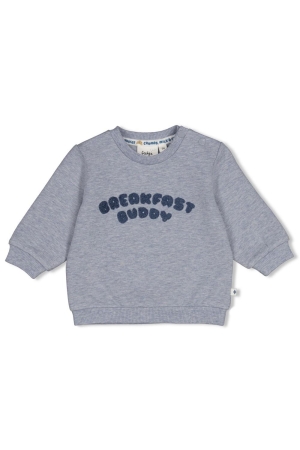 Feetje Sweater - Breakfast Buddy Blauw melange
