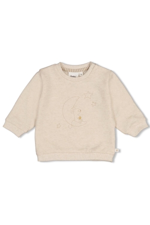Feetje Sweater - Over the Moon for You Offwhite melange