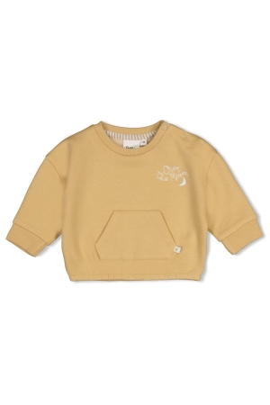 Feetje Sweater boxy - Over the Moon for You Okergeel