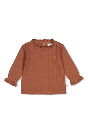 Feetje Longsleeve rib - Forest Garden Bruin