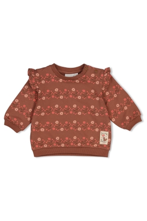 Feetje Sweater AOP - Forest Garden Bruin