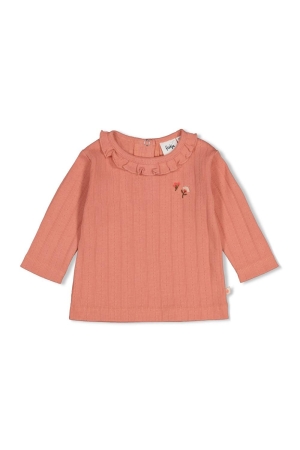Feetje Longsleeve rib - Forest Garden Roze