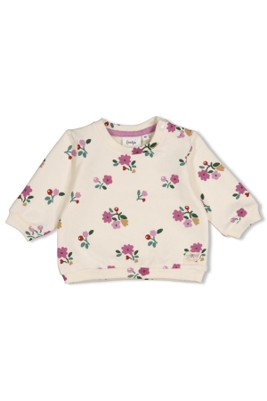 Feetje Sweater AOP - Afternoon Tea Creme