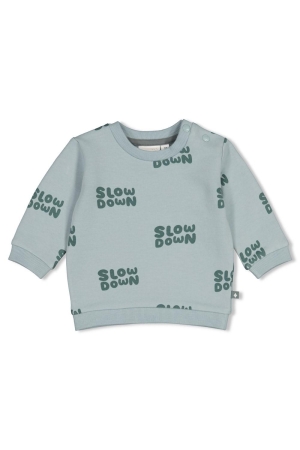 Feetje Sweater AOP - Beep Beep Mint