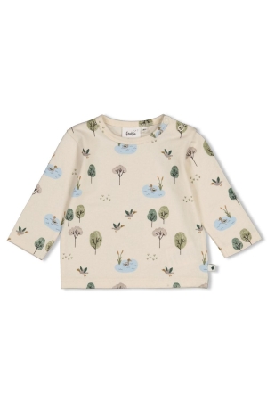 Feetje Longsleeve AOP - Wiggle and Waddle Offwhite