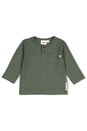 Feetje Longsleeve rib - Wiggle and Waddle Groen