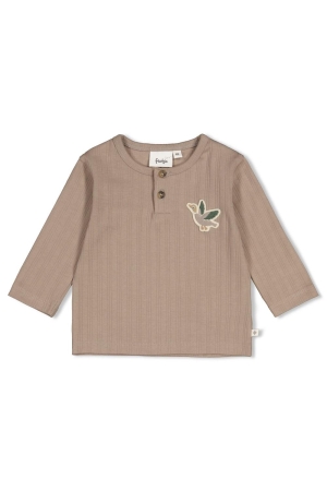 Feetje Longsleeve rib - Wiggle and Waddle Grijs
