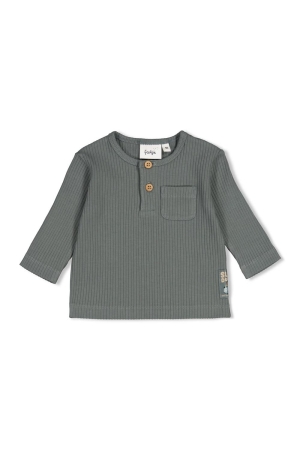 Feetje Longsleeve rib - Beep Beep Zeegroen