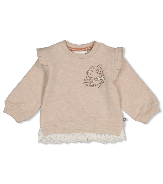 Feetje truien Taupe melange 51602850