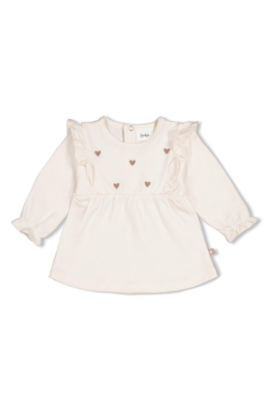 Feetje Longsleeve ruches - My Little Love Offwhite