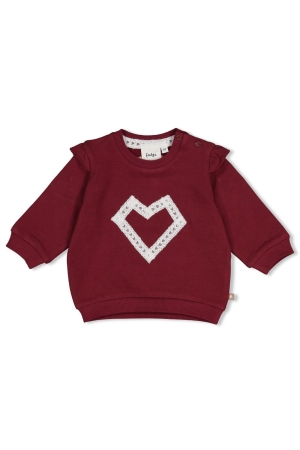 Feetje Sweater - My Little Love Bordeaux