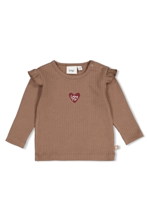 Feetje Longsleeve rib - My Little Love Taupe