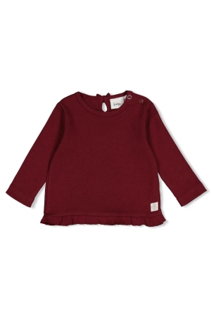 Feetje Longsleeve rib - My Little Love Bordeaux