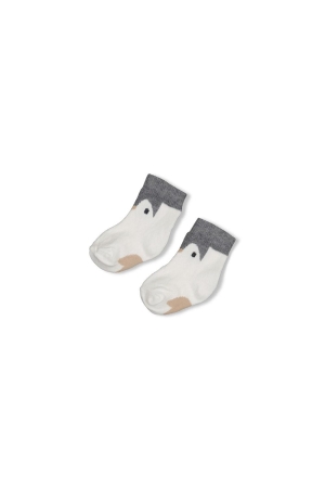 Feetje Sokken - Penguin Cuddles Offwhite