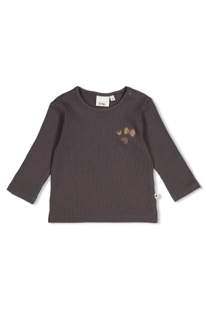 Feetje Longsleeve rib - Pasta Party Antraciet