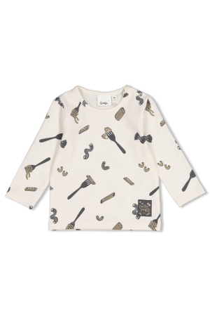Feetje Longsleeve AOP - Pasta Party Offwhite