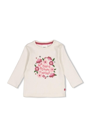 Feetje Longsleeve rib - Moon Flower Offwhite