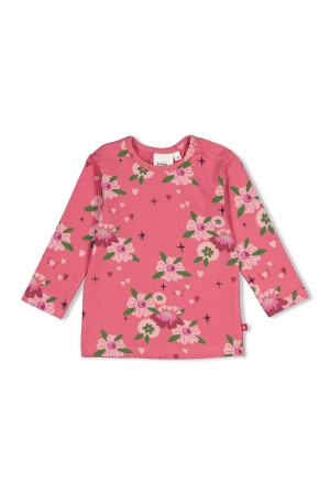 Feetje Longsleeve AOP - Moon Flower Roze