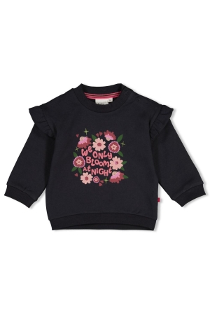 Feetje Sweater - Moon Flower Antraciet