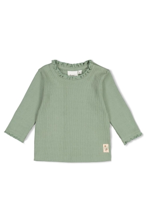 Feetje Longsleeve rib - Lucky Bloombird Jade Groen