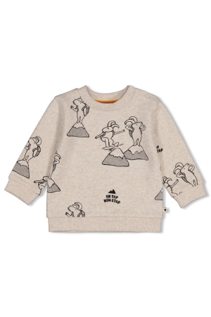 Feetje Sweater AOP - Mountain Top Offwhite melange
