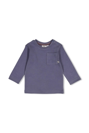 Feetje Longsleeve met rugprint - Rock the Earth Blauw