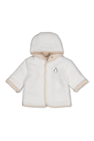 Feetje Teddy jasje omkeerbaar met capuchon - Tiny Timber  Offwhite