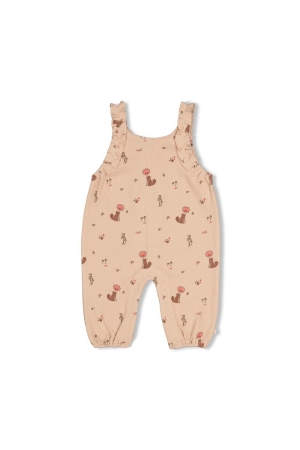 Feetje Jumpsuit rib AOP - Forest Garden Zand