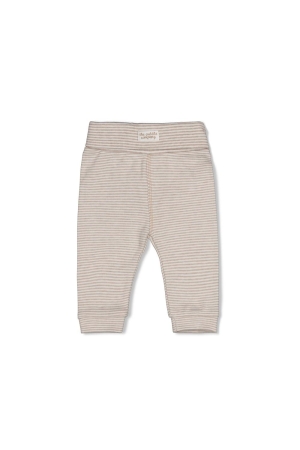 Feetje Broek streep - The Cuddle Company Bruin melange