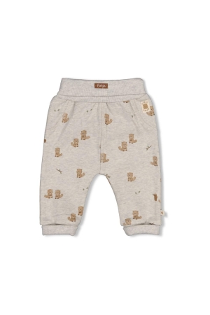 Feetje Broek AOP - Tiny Timber Tales Grijs melange