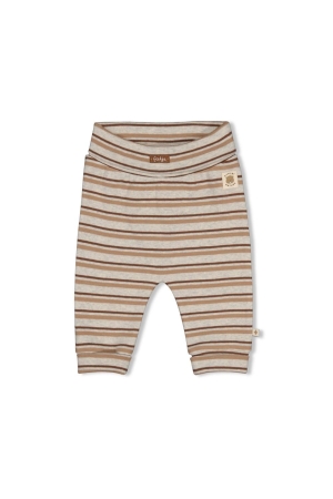 Feetje Broek rib met streep - Tiny Timber Tales Grijs melange