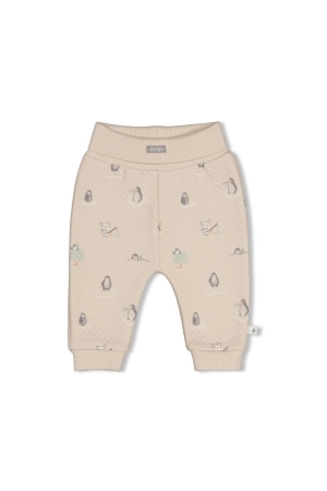 Feetje Broek AOP - Penguin Cuddles Zand