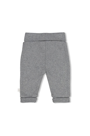 Feetje Broek ajour rib AO - Penguin Cuddles Antraciet melange