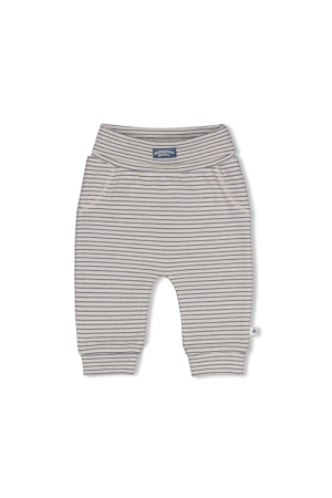 Feetje Broek rib met streep - Breakfast Buddy Blauw