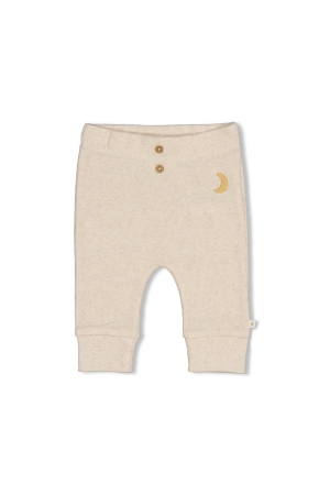 Feetje Broek rib - Over the Moon for You Offwhite melange
