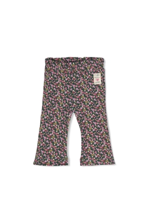 Feetje Flare broek rib AOP - Afternoon Tea Groen
