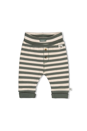 Feetje Broek streep - Wiggle and Waddle Groen
