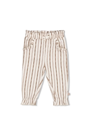 Feetje Broek streep - My Little Love Taupe