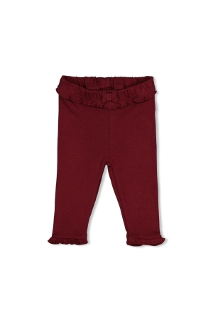 Feetje Legging rib - My Little Love Bordeaux