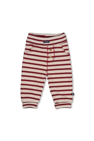 Feetje Broek streep - Built for Fun Bordeaux